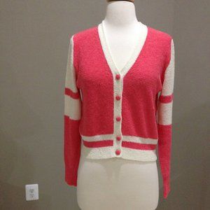 New Sisley wool blend two tone cardigan